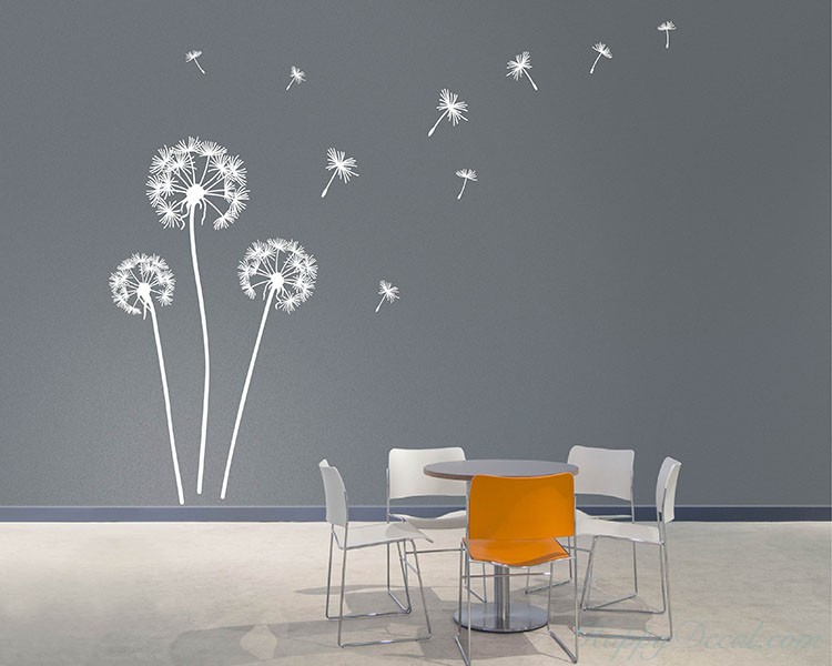 Dandelion Vinyl Art Decals Modern Wall Art